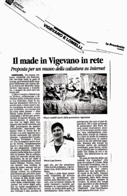 La Provincia Pavese - articolo calzature