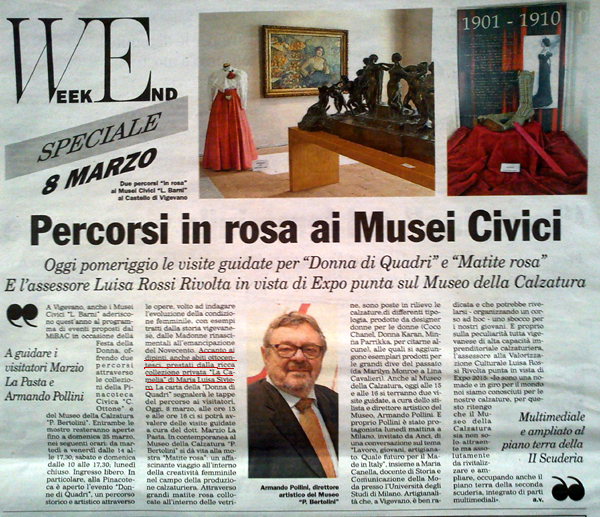 articolo Informatore - donne di quadri dal 3 al 25 marzo 2012