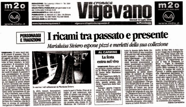 La Provincia Pavese - articolo veli