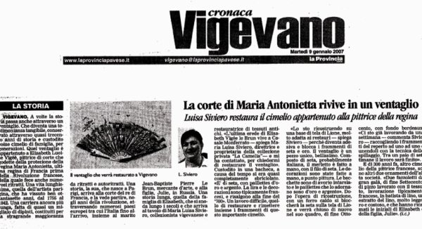 La Provincia Pavese - articolo ventaglio