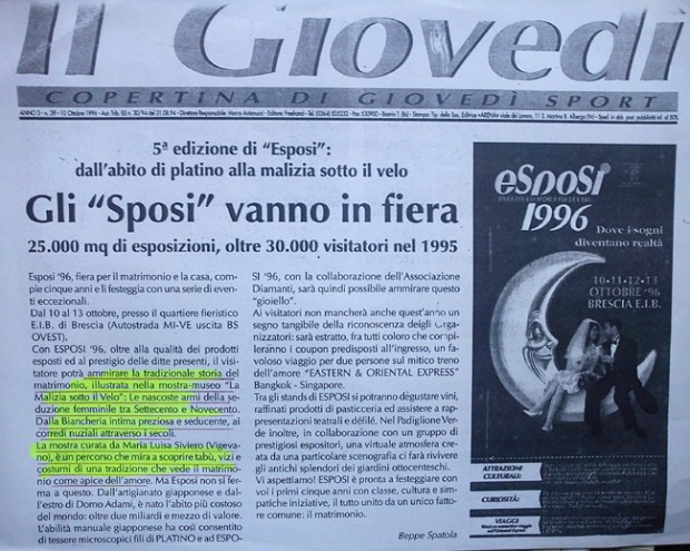 Il Giovedì Brescia anno 1996 - Esposi 1996