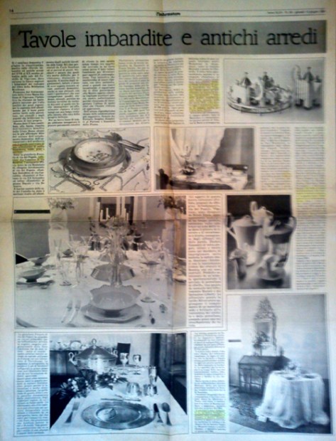 Informatore anno 1991 - tavole imbandite