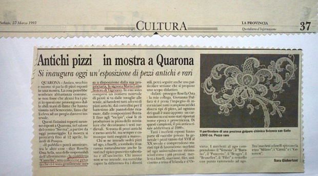 La Provincia Pavese 1993 - articolo pizzi