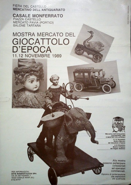 Locandina Casale Monferrato 1989 - mostra del giocattolo