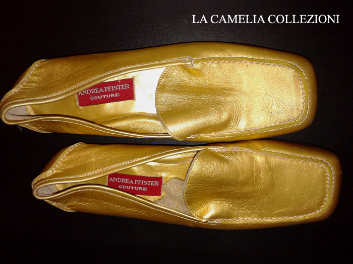 scarpa da uomo oro-mocassino uomo colore oro - scarpa gold - la camelia collezioni