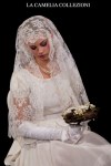 veli da sposa-veli pizzo valencienne colore bianco -la camelia&nbsp;collezioni