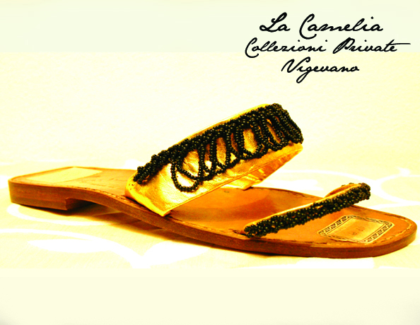 i primi sandali con perline vetro venezia - "La Camelia Collezioni"