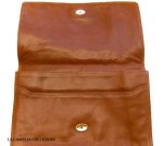 borsa in pelle maron con chiusura calamita anni 70 – la camelia&nbsp;collezioni