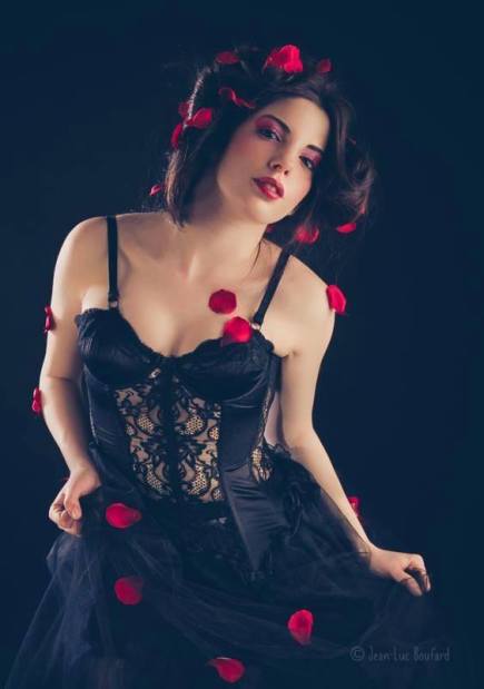 gonna-tulle nero - corsetto pizzo