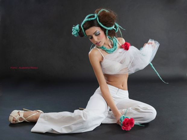 tulle bianco - pantaloni a zampa