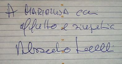 sallustri - autografo - la camelia collezioni