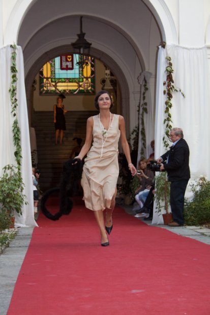 vestito anni 20 30 charleston beige con accessori - la camelia collezioni