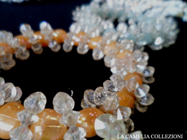 applicazioni per borse scarpe - arancio e trasparente - la camelia collezioni