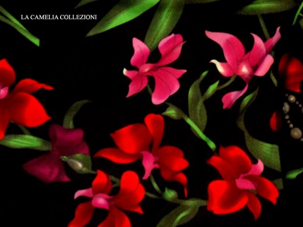 tessuto a metro jersey fiorato japan - la camelia collezioni