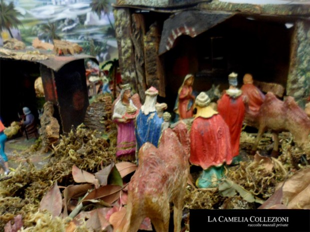 presepe d'epoca - capanna in sughero