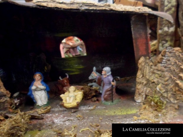 presepe d'epoca - capanna in legno