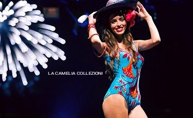 Costumi da bagno d' epoca in spugna con fantasia