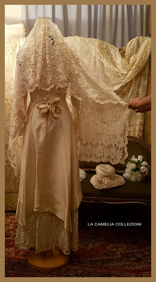 veli da sposa in pizzo - pizzo chantilly smerlato - la camelia collezioni