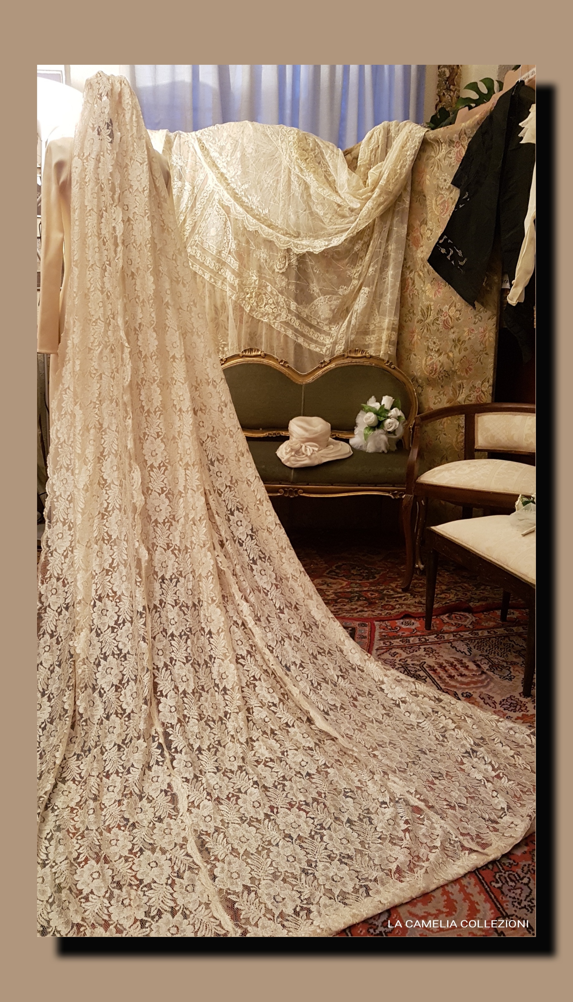 Veli da sposa lunghi 3 metri - la camelia