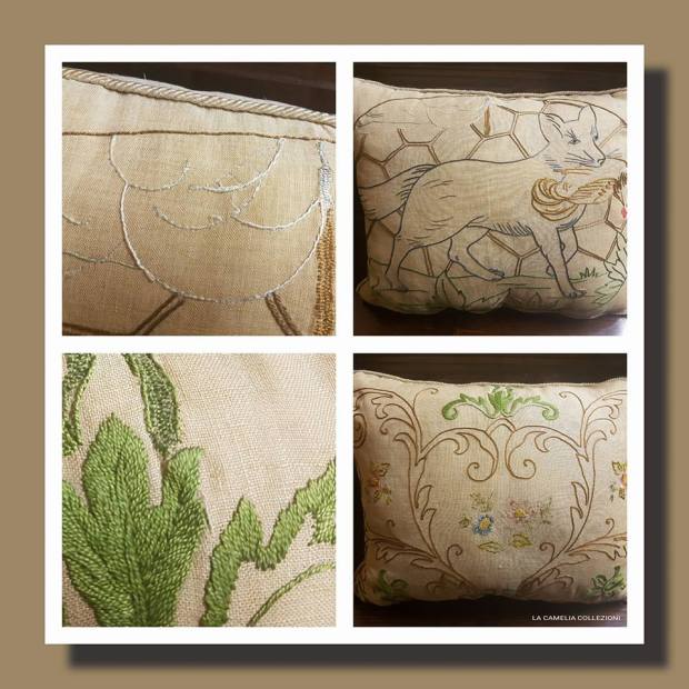 restauro cuscini liberty - la camelia collezioni