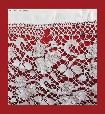 restauro camice liturgico - tombolo fusello secolo 800 - la camelia collezioni