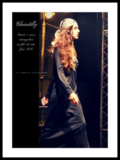 veli neri copricapo - chantilly b n