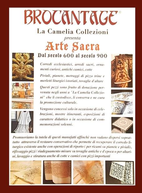 arte sacra - locandina brocantage febbraio 2019 - la camelia collezioni