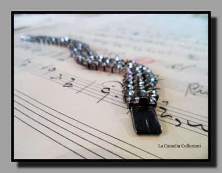 bijoux d'epoca - bracciale strass argento - la camelia collezioni