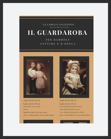 Il guardaroba per bambole antiche e d'epoca - copertina catalogo - la camelia collezioni